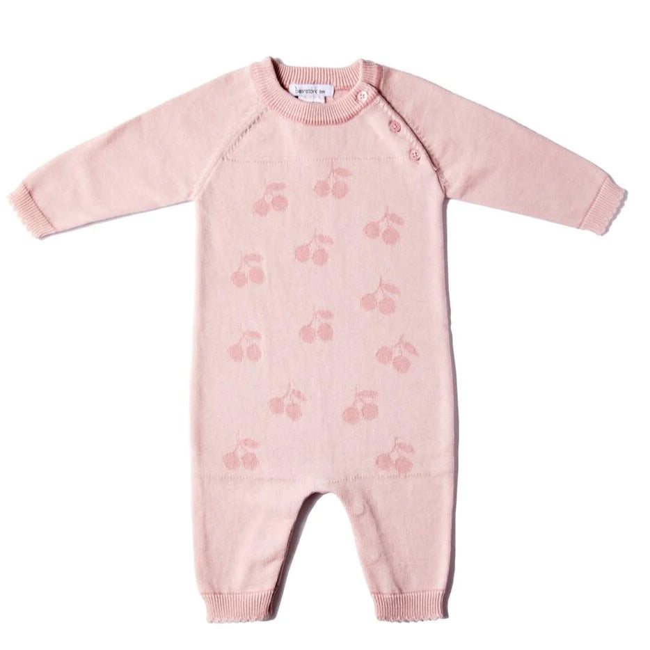 Beanstork Mon Cheri Romper - Dusty Pink
