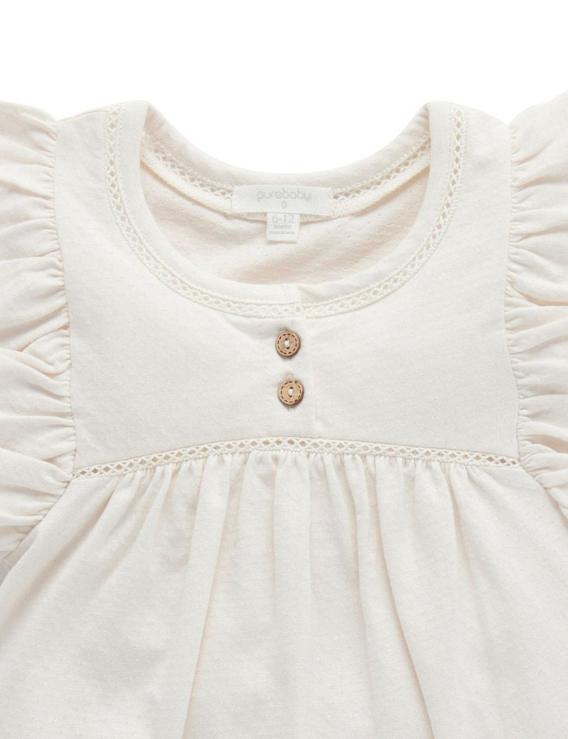 Purebaby Butterfly Top - Cloud