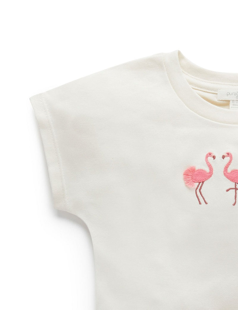 Purebaby Flamingo Set - Flamingo Print