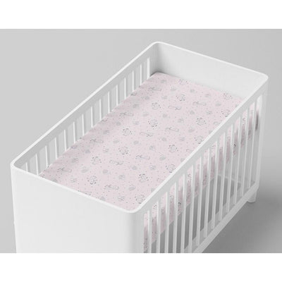 Bubba Blue Pink Playtime Cotton Cot Fitted Sheet