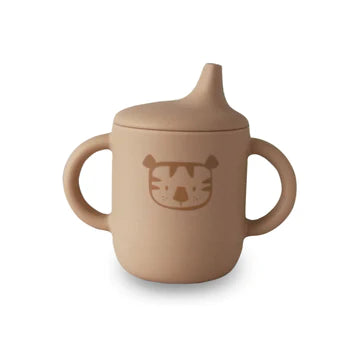 Plum My Baby Silicone Sippy Cup - Walnut Tiger
