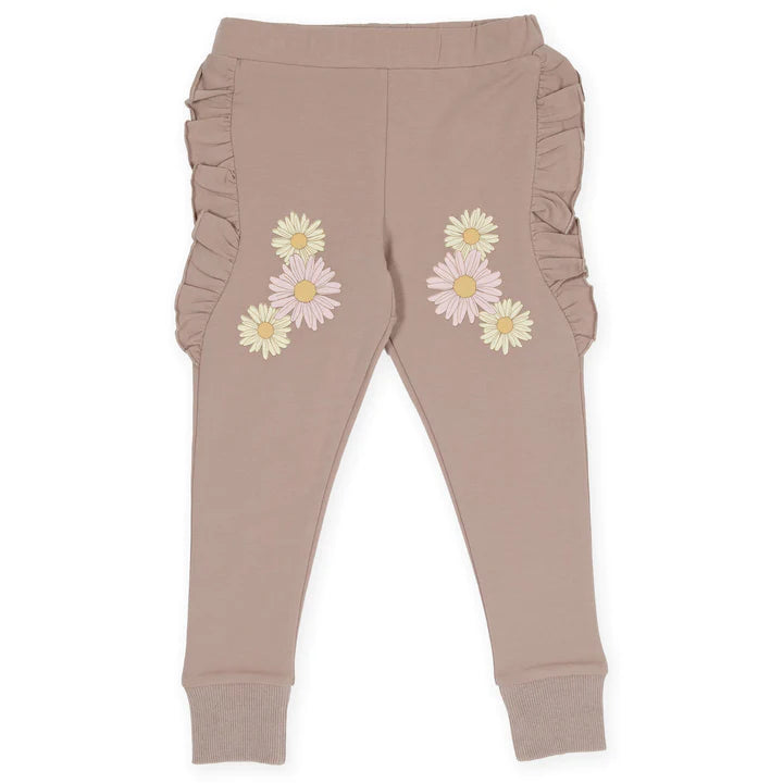 Kapow Kids Rose Taupe Frill Trackies