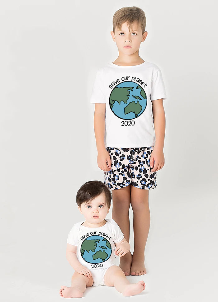 Sunday The Label Save Our Planet Classic Tee - Milk