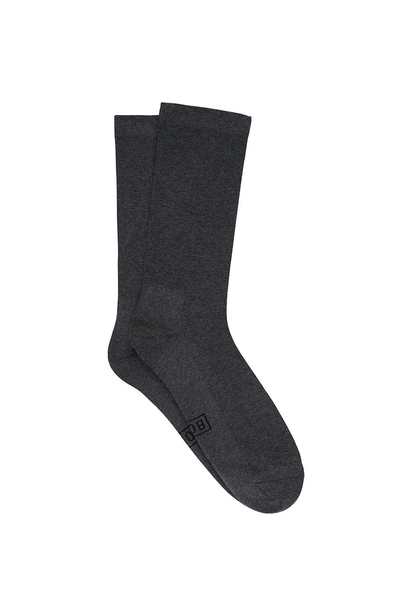 Bonds Mens Legendary Crew Socks 2 Pack - Charcoal Marle