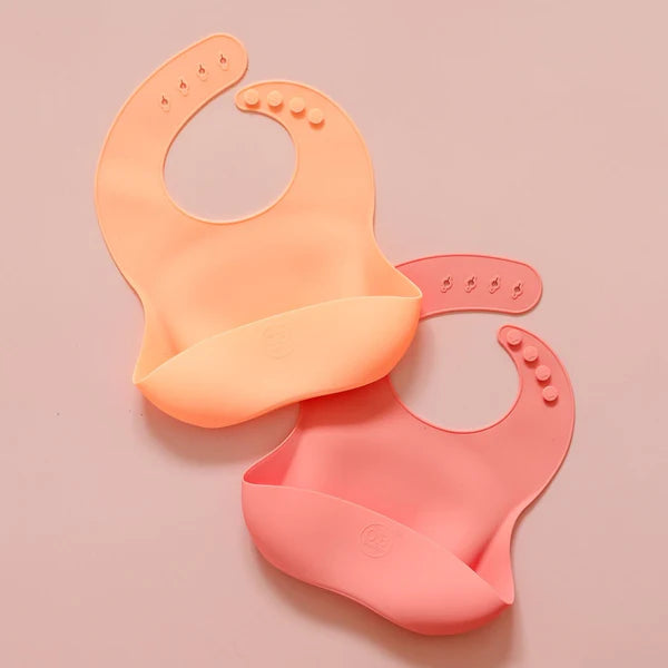 O.B Designs Silicone Bib - Peach