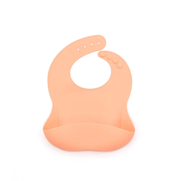 O.B Designs Silicone Bib - Peach