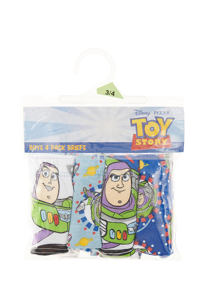 Rio Disney Boys Brief 4 Pack - Toy Story Buzz Lightyear