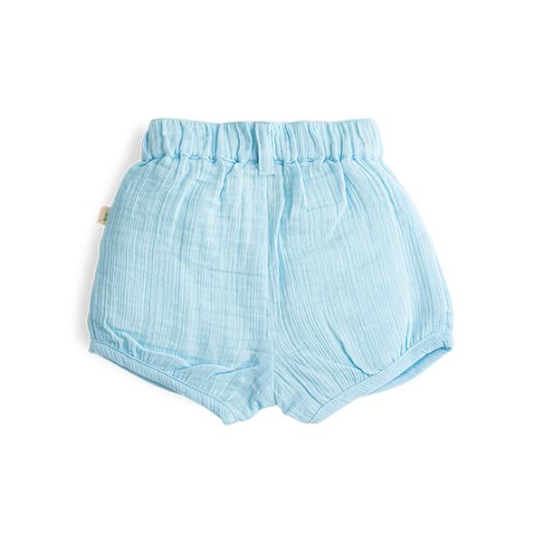Tiny Twig Organic Woven Shorts - Baby Blue