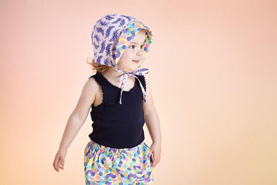 Acorn Confetti Reversible Bonnet - Confetti Print-Outlet Shop For Kids