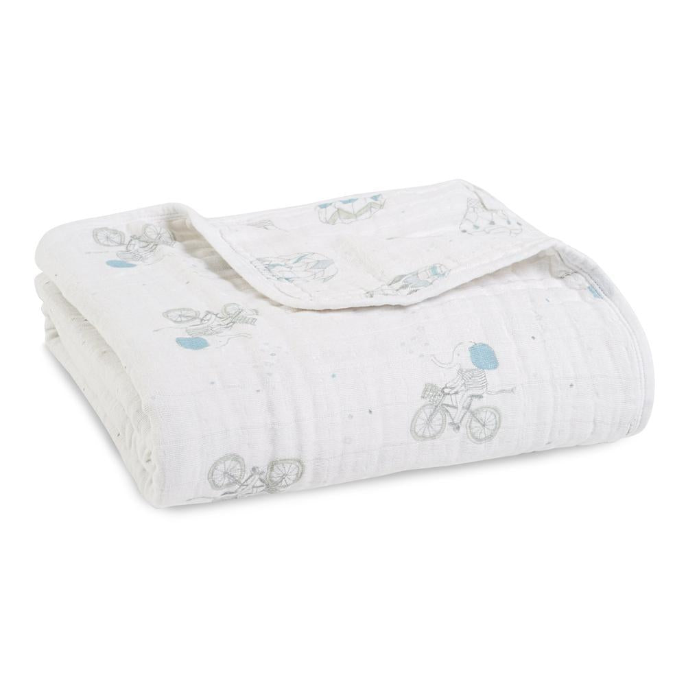 Aden and Anais Classic Dream Blanket - Night Sky Reverie Elephants-Outlet Shop For Kids