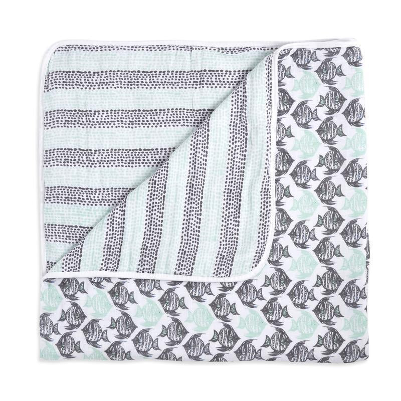 Aden and Anais White Label Classic Muslin Dream Blanket - Seaside-Outlet Shop For Kids