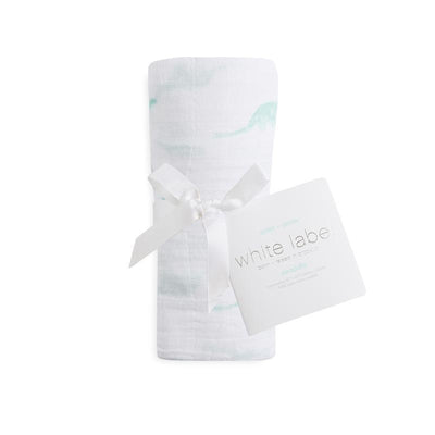 Aden and Anais White Label Classic Muslin Single Swaddle - Jurassic-Outlet Shop For Kids