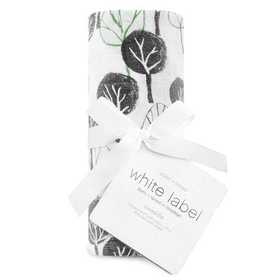 Aden and Anais White Label Classic Muslin Single Swaddle - Sage Advice-Outlet Shop For Kids