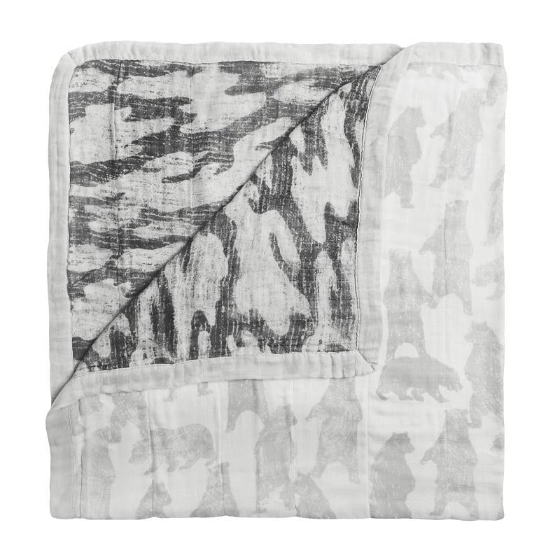 Aden and Anais White Label Silky Soft Bamboo Muslin Dream Blanket - Foragers Bear-Outlet Shop For Kids
