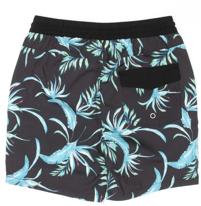 Lost Society Boardshort - Blue Feather Print