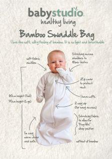 Baby Studio 0.2 TOG Bamboo All In One Swaddlebag - Dusty Pink-Outlet Shop For Kids