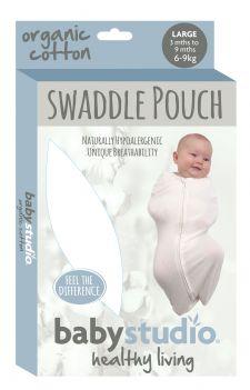 Baby Studio 1.0 TOG Organic Swaddlepouch - Warm Grey-Outlet Shop For Kids