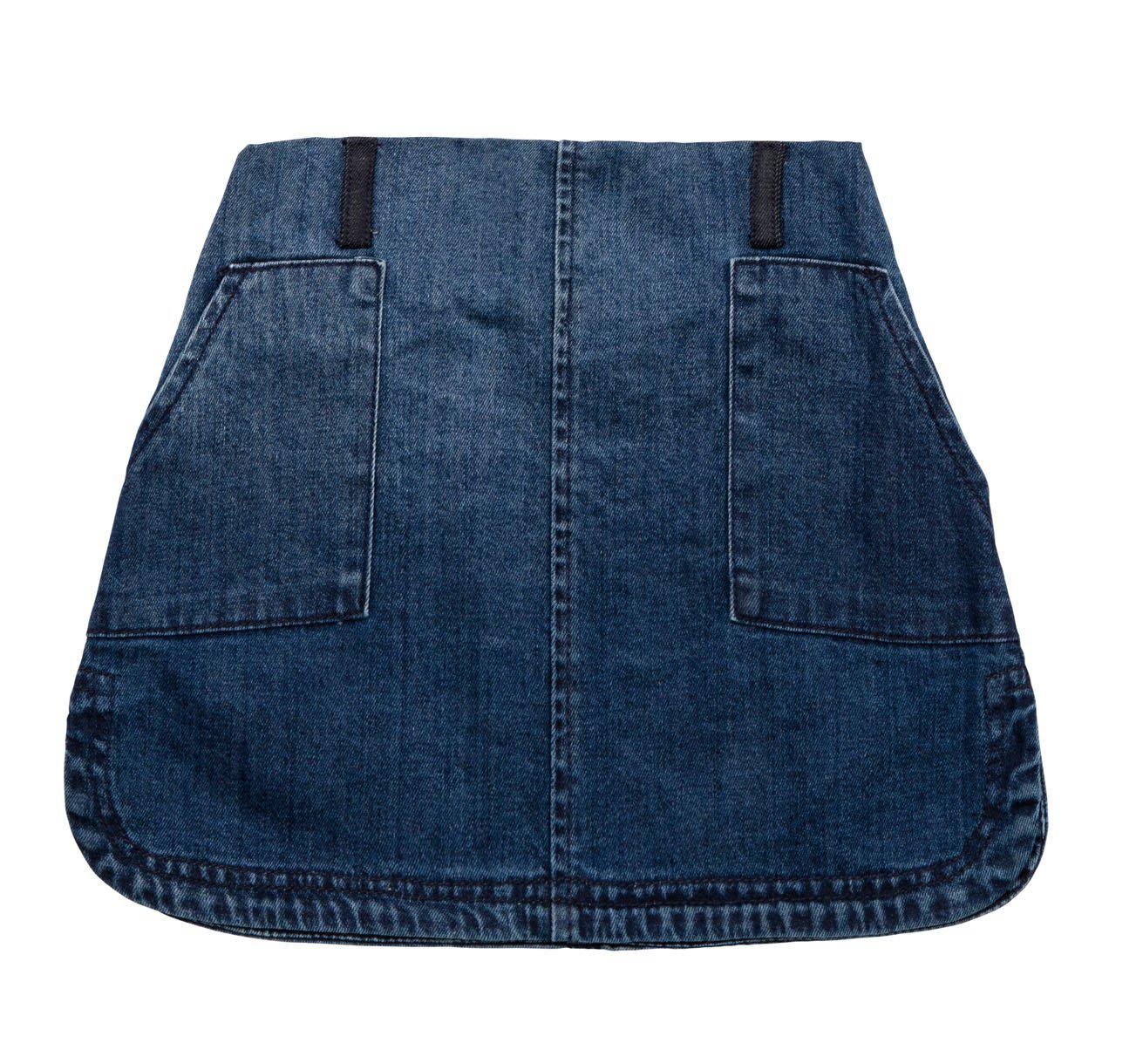 Baobab Organic Curved Blue Denim Skirt-Outlet Shop For Kids