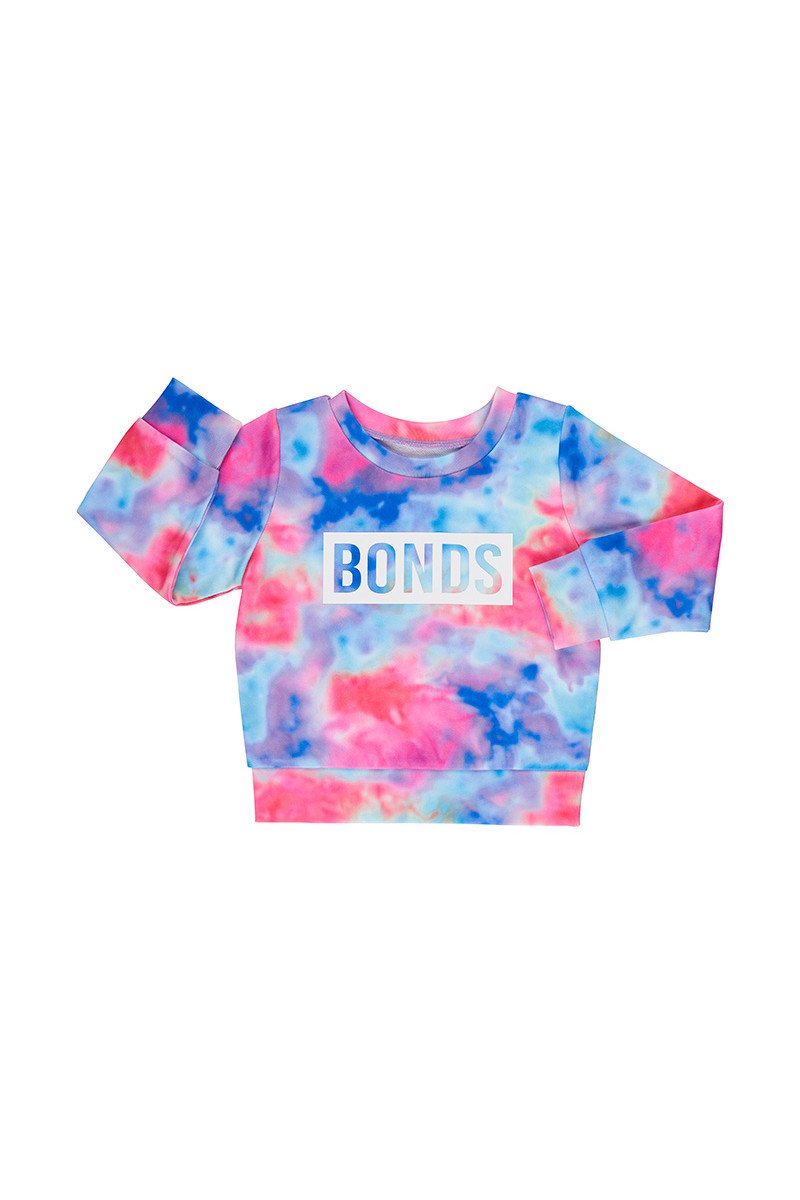 Bonds Digi Sweats Pullover - Rainbow Tie Dye - Outlet Shop For Kids
