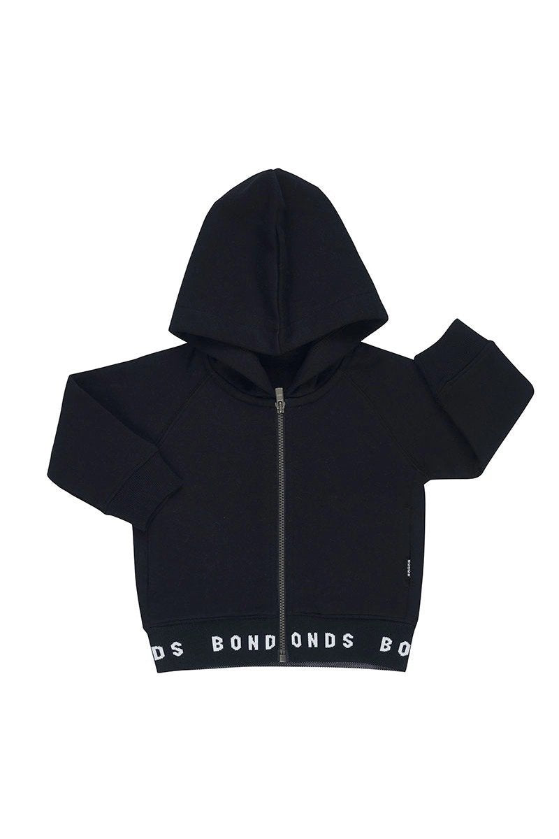 Bonds Logo Fleece Hoodie - Nu Black-Outlet Shop For Kids