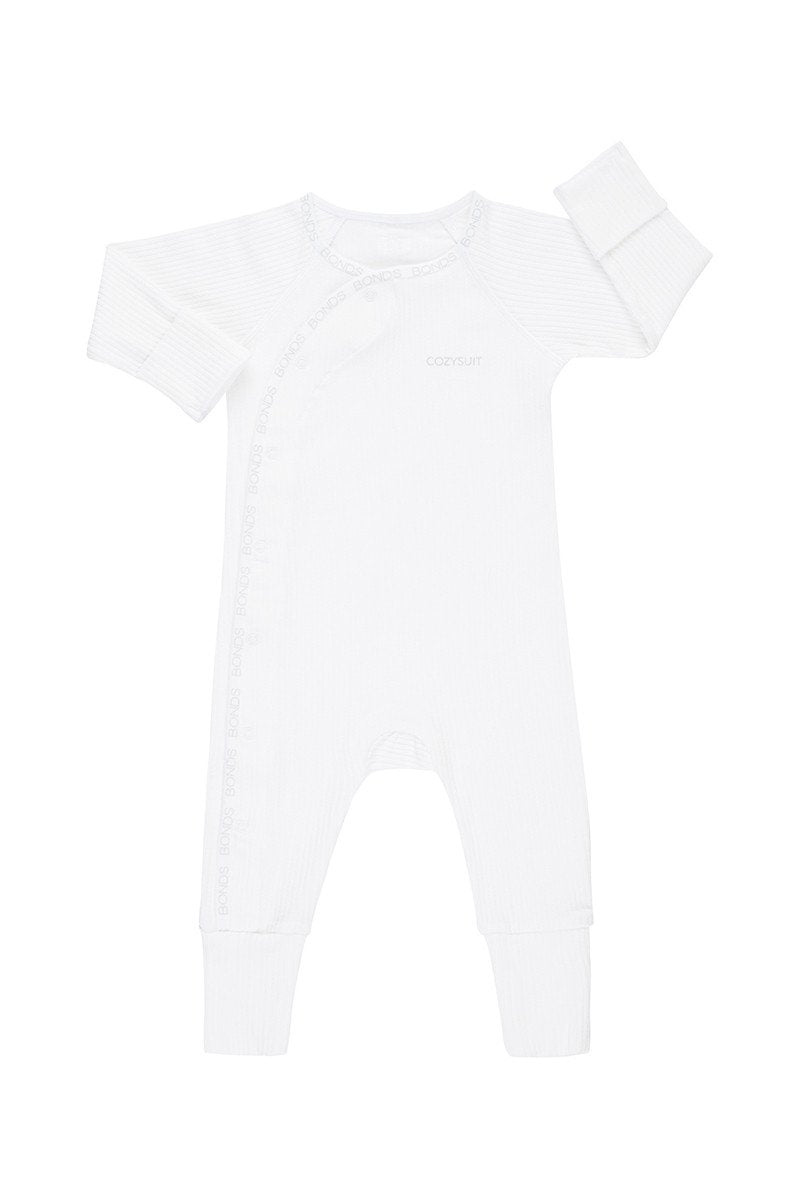 Bonds Pointelle Cozysuit - White-Outlet Shop For Kids