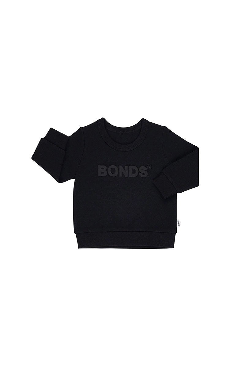 Bonds Tech Sweats Pullover - Nu Black - Outlet Shop For Kids