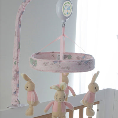Bubba Blue Peter Rabbit 'Hop Little Rabbit' Musical Mobile With Bluetooth - Pink-Outlet Shop For Kids