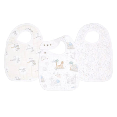 Aden and Anais 3 Pack Classic Snap Bibs - My Darling Dumbo