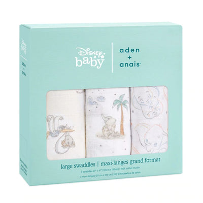 Aden and Anais Disney Swaddles 3 Pack - My Darling Dumbo