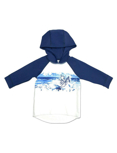 Escargot Baby Ocean Blitz Hooded Suntop-Outlet Shop For Kids