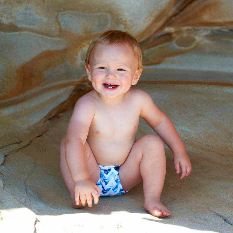 Escargot Boys Ocean Blitz Aqua Nappy-Outlet Shop For Kids