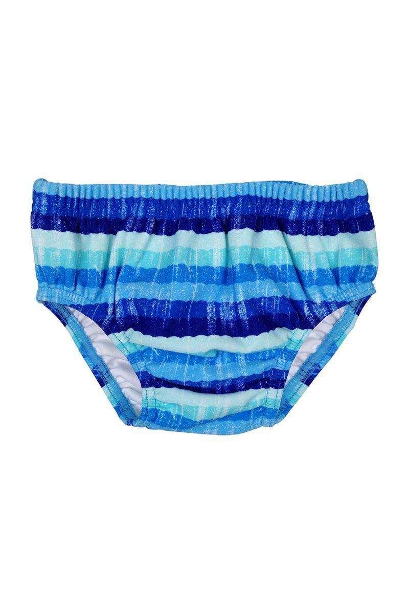 Escargot Boys Sail Away Stripe Aqua Nappy-Outlet Shop For Kids