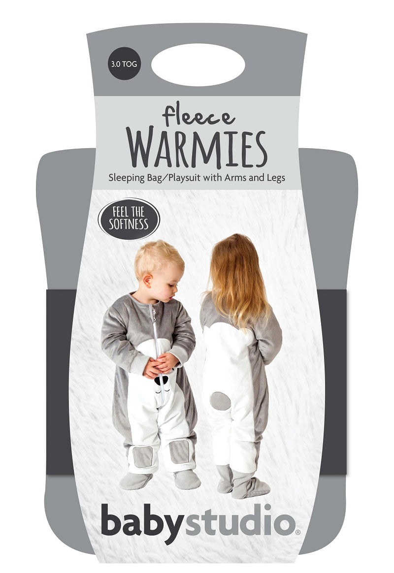 Baby Studio Fleece Warmies With Arms And Legs 3.0 TOG - Polar Bear