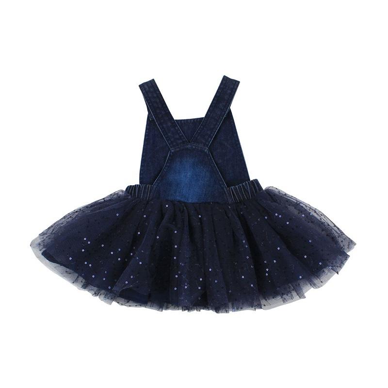 Fox & Finch Wildflower Tutu Dress - Denim-Outlet Shop For Kids