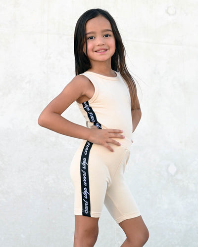 Little Villains Can't Stop Bodysuit - Buttermilk