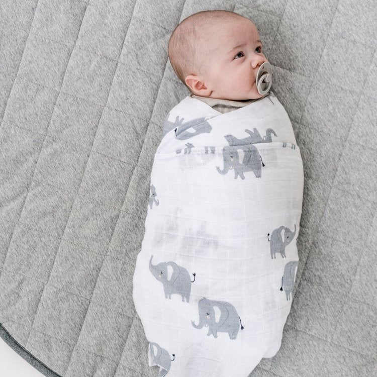 Mister Fly Muslin Wrap - Elephant