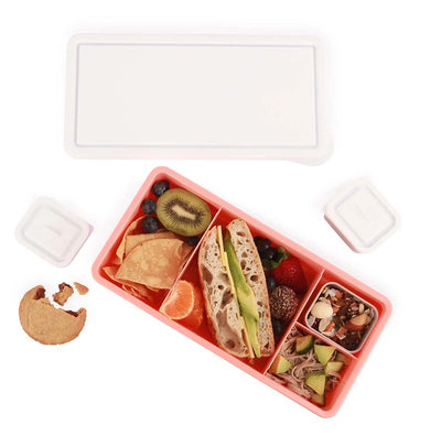 Love Mae Lunch Box - Apricot With White Lid
