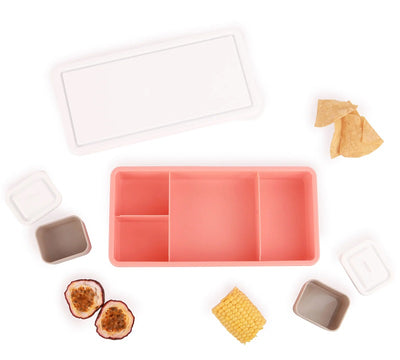 Love Mae Lunch Box - Apricot With White Lid