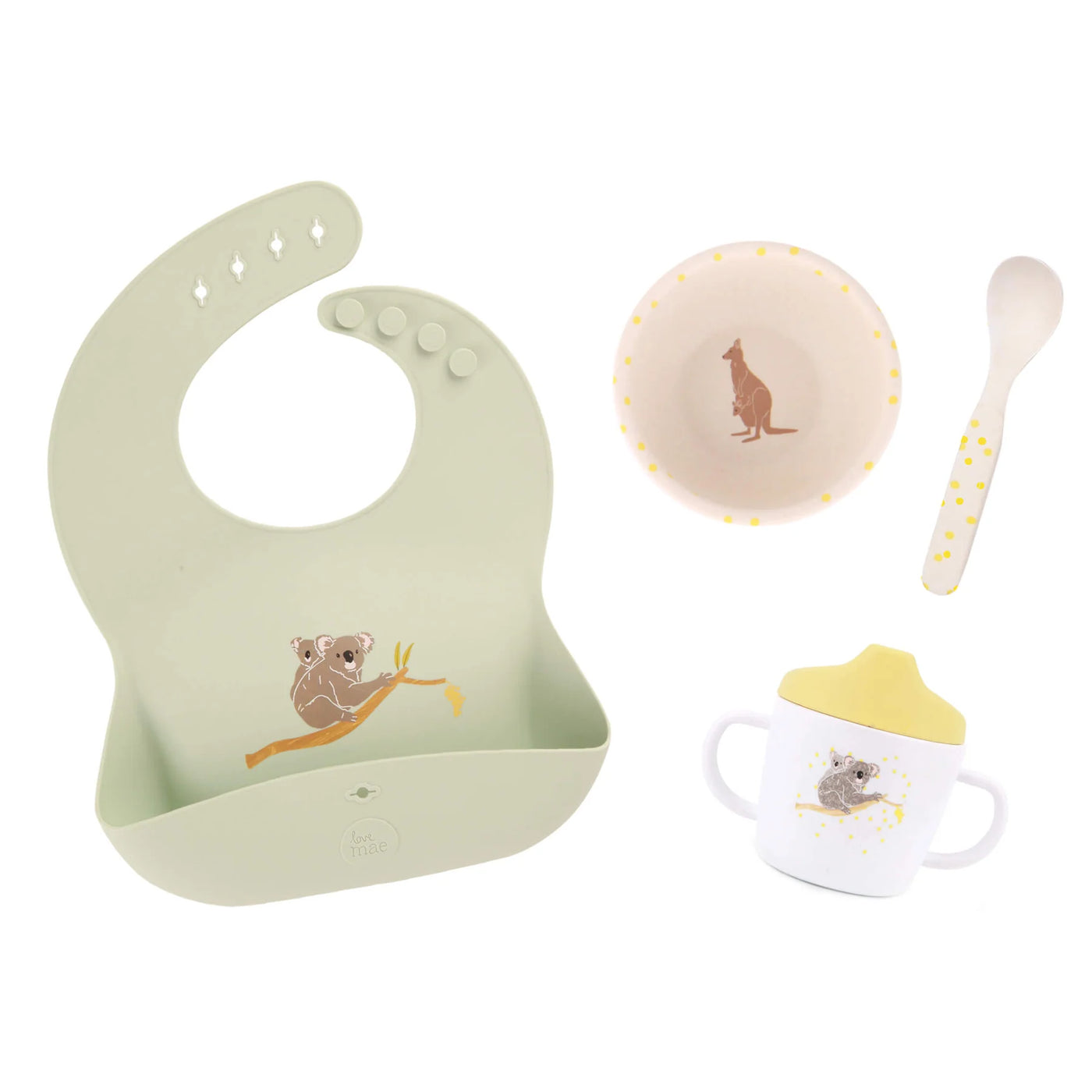 Love Mae Silicone Bib - Australiana