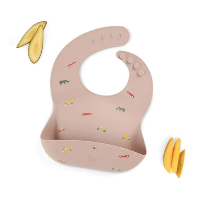 Love Mae Silicone Bib - Cars