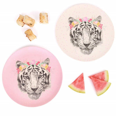 Love Mae 2 Pack Large Plates - Tiger