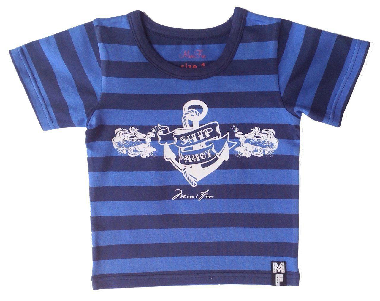 Minifin Boys Striped Tee - Ships Ahoy-Outlet Shop For Kids
