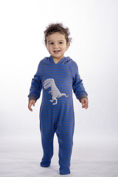 Minifin Dino Hooded Romper-Outlet Shop For Kids