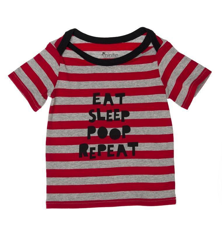 Minifin Eat Sleep Poop Repeat Tee-Outlet Shop For Kids