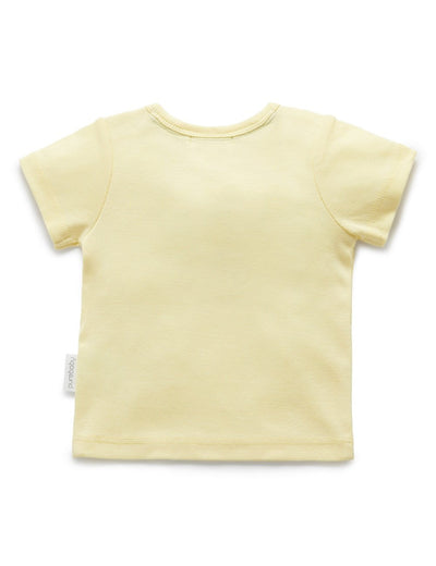Purebaby Apiary Short Sleeve Tee - Honey Yellow-Outlet Shop For Kids