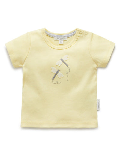 Purebaby Apiary Short Sleeve Tee - Honey Yellow-Outlet Shop For Kids
