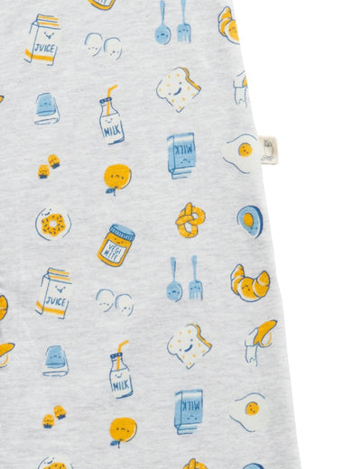 Purebaby Sleeveless Sleeping Bag 0.8 TOG - Brekkie Print - Outlet Shop For Kids
