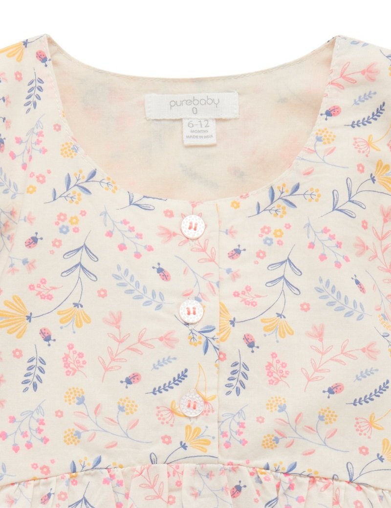 Purebaby Spring Top - Ladybird Print - Outlet Shop For Kids