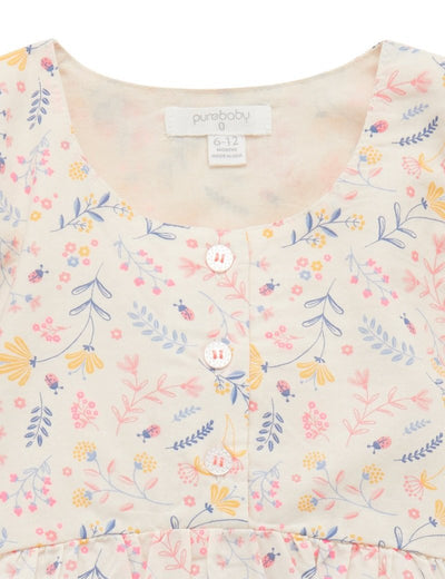 Purebaby Spring Top - Ladybird Print - Outlet Shop For Kids