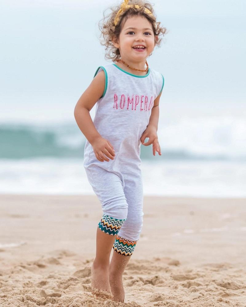 Romperoo Cotton Romper - Romperoo Green-Outlet Shop For Kids